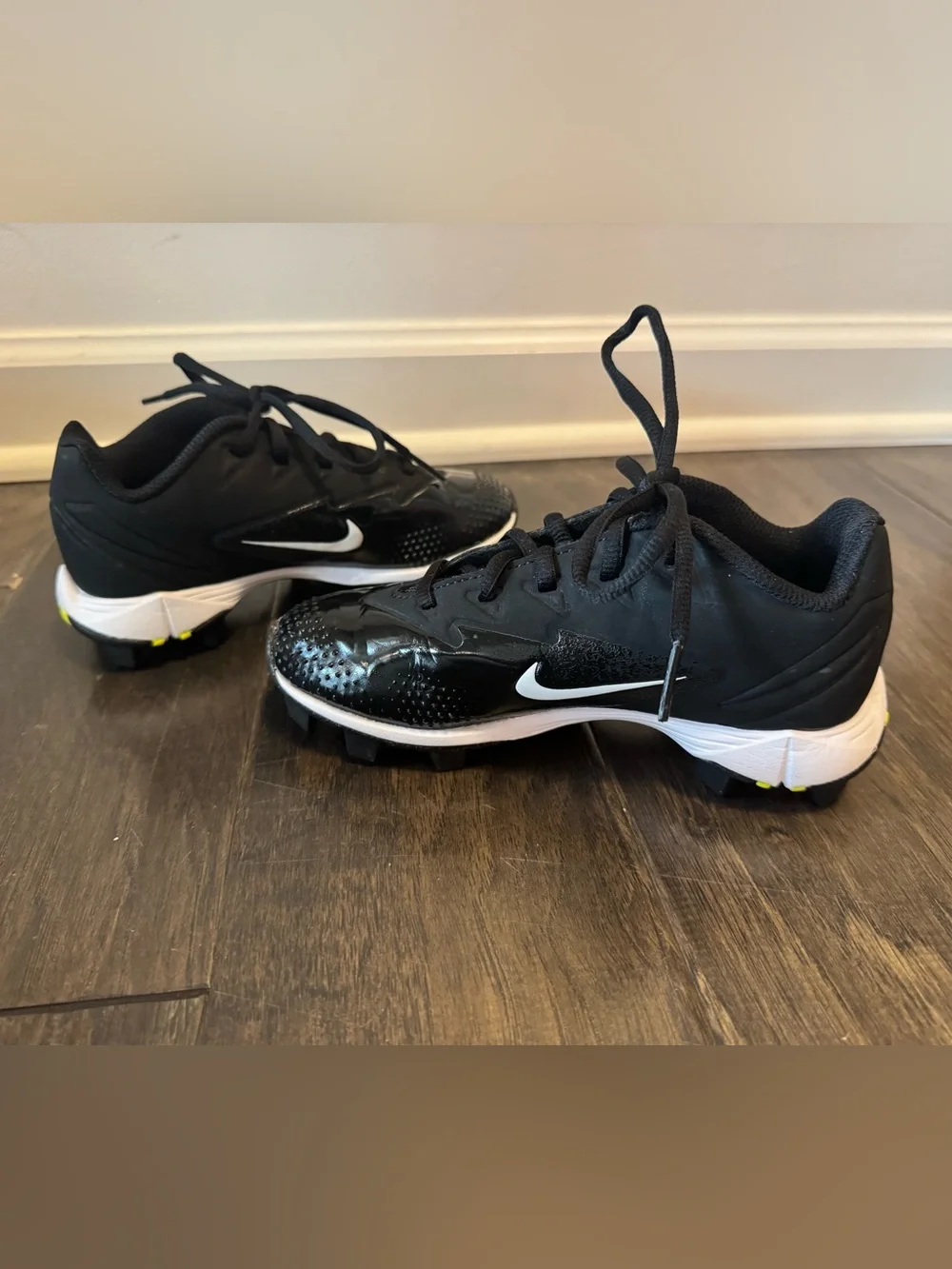 Nike Vapor Kids Black/White Cleats
